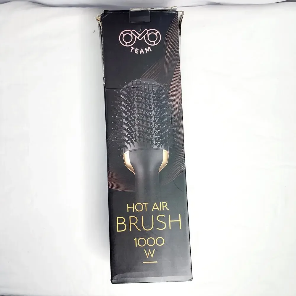 Blowout Hair Dryer Brush, Black Gold Dryer and Volumizer Oval Shape
